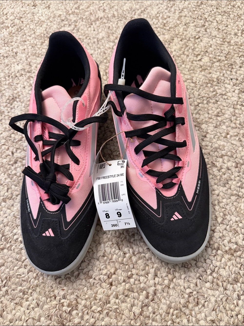 New adidas Pink and Black unisex Freestyle Sneakers